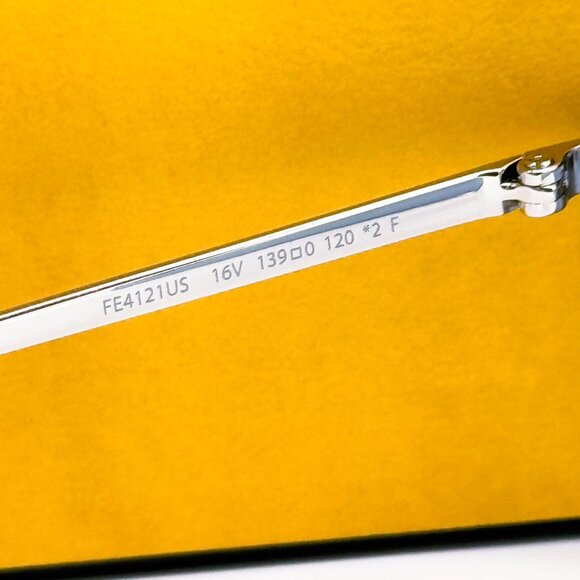 NEW FE4121US 16V BLUE SILVER UNISEX SHIELD SUNGLASSES FENDI FE4121US - Picture 7 of 9